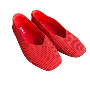 Vivaia 8 Margot Red square toe flats